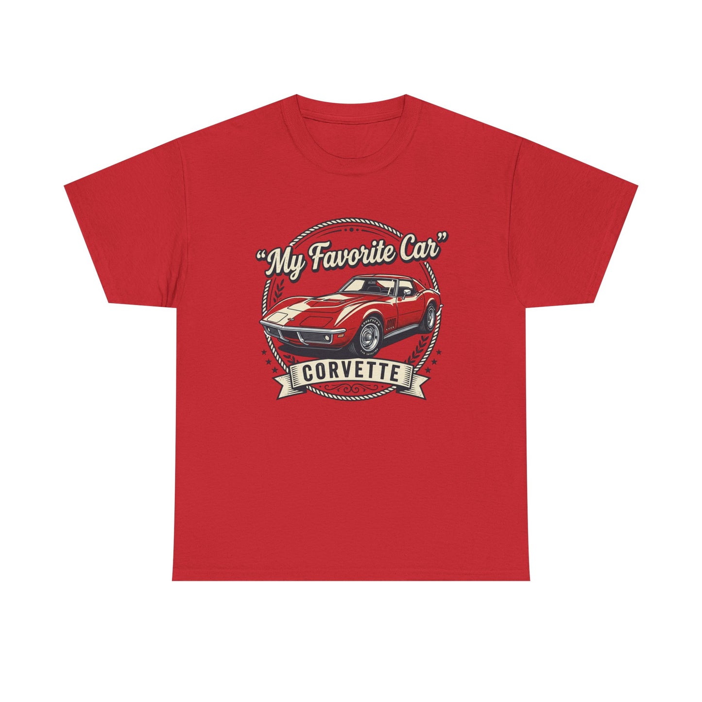 Corvette 'My Favorite Car' Classic Muscle Tee Printify