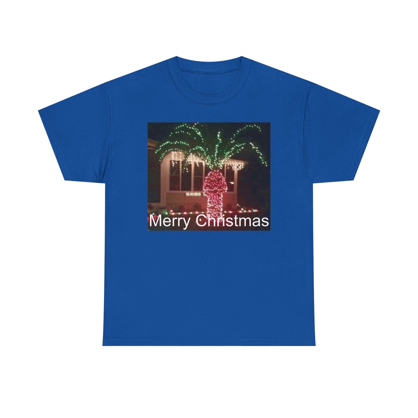 Christmas Lights Tee — 'Merry Christmas' Holiday Graphic T-Shirt Printify