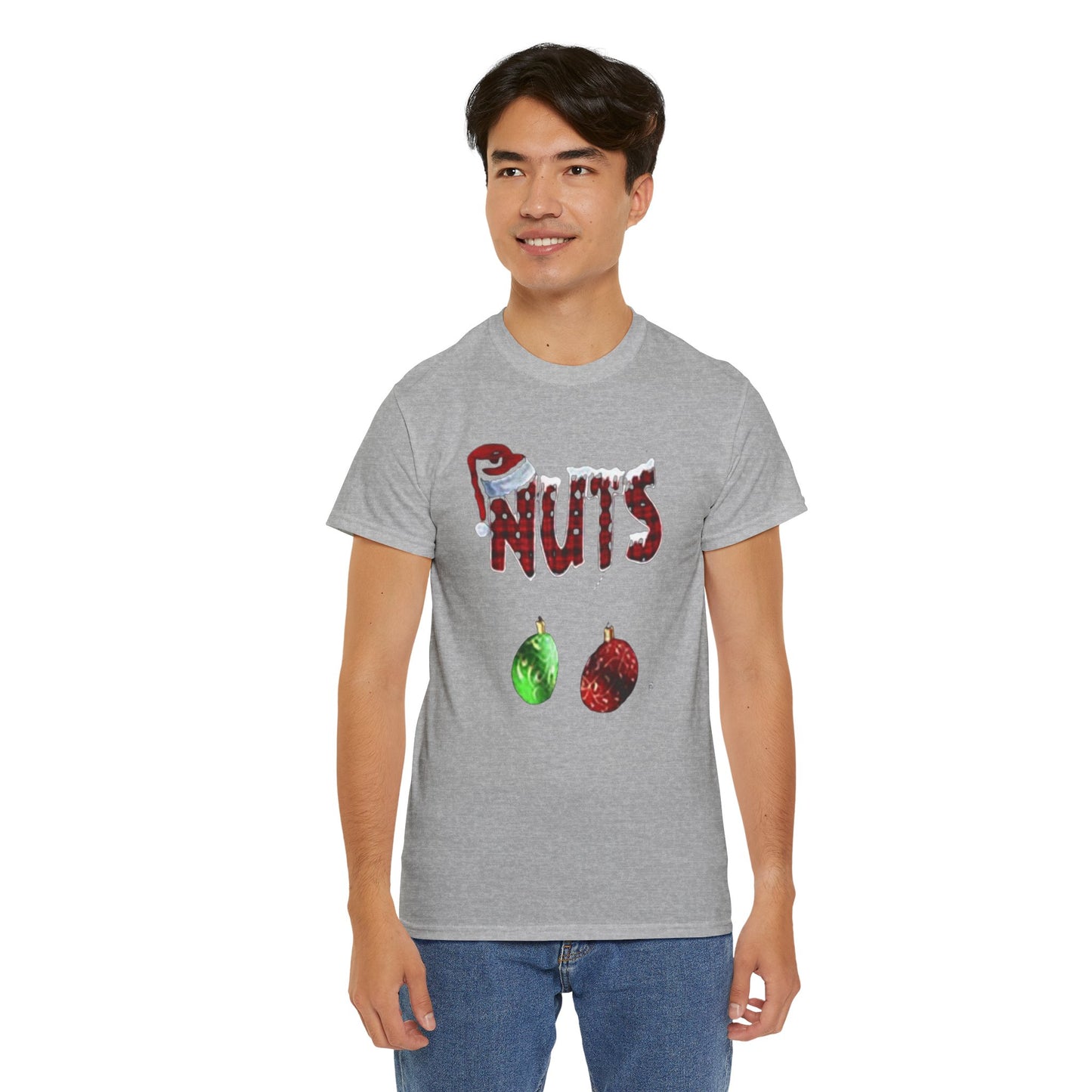 Holiday 'Nuts' Tee — Funny Christmas Ornament Graphic T-Shirt Printify