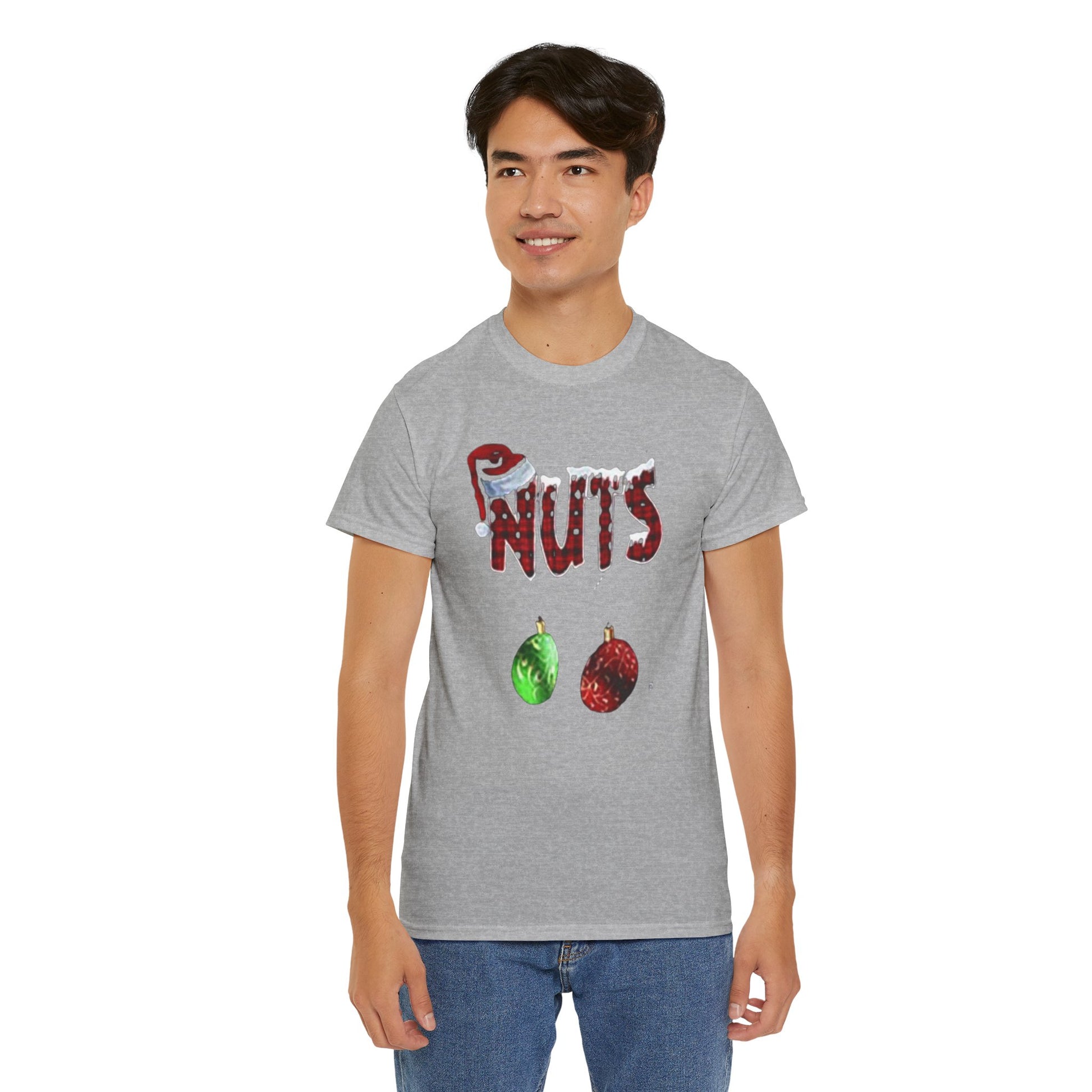 Holiday 'Nuts' Tee — Funny Christmas Ornament Graphic T-Shirt Printify