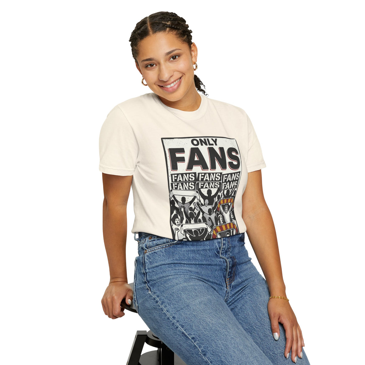 Only Fans Crowd Graphic T-Shirt — Vintage Sports Fan Tee