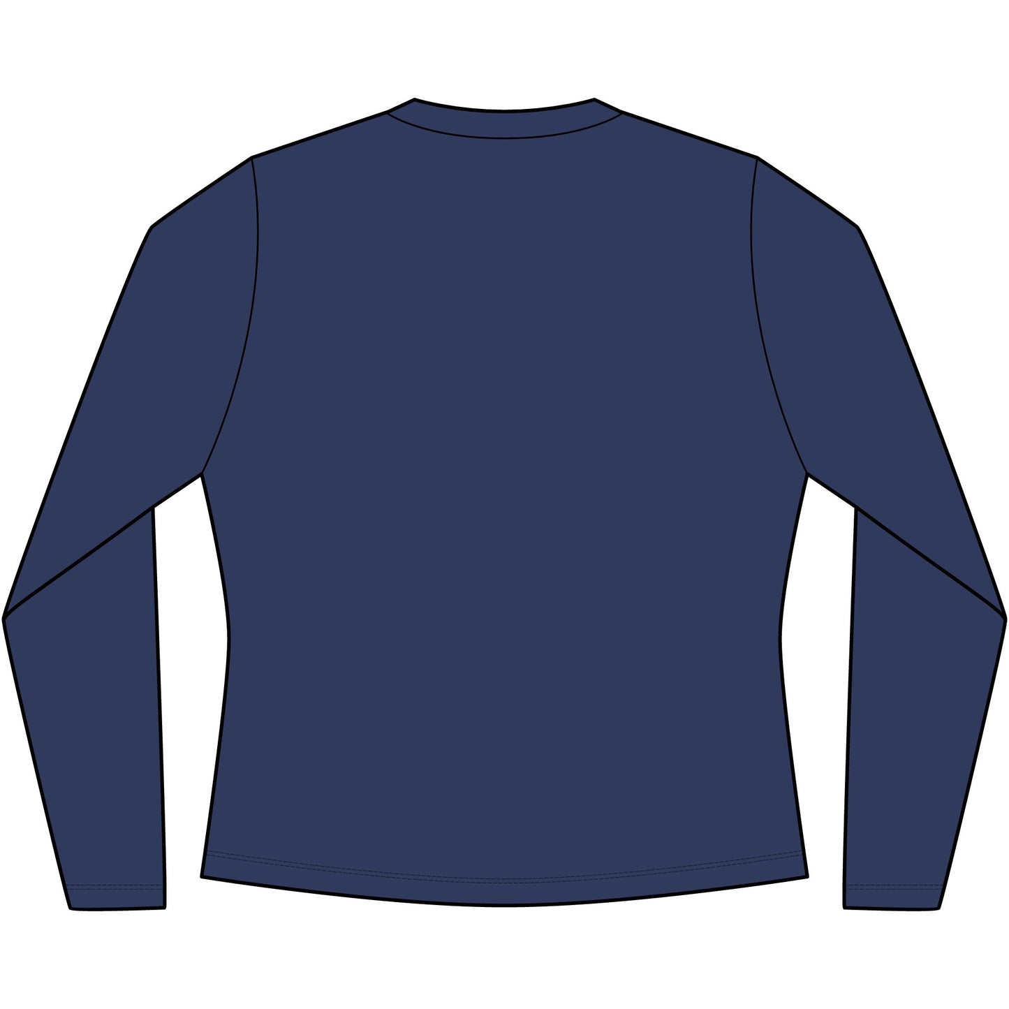Women's V‑Neck Long Sleeve Tee — Vintage Playing Cards "New York" Graphic
