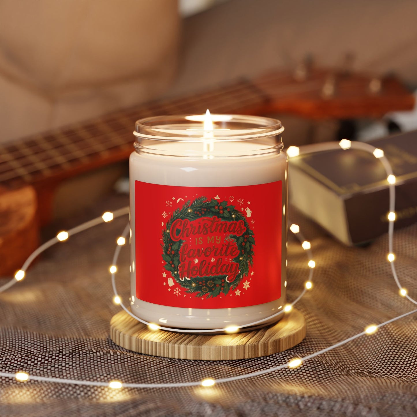 Christmas Is My Favorite Holiday Soy Candle — 9oz Scented Holiday Jar