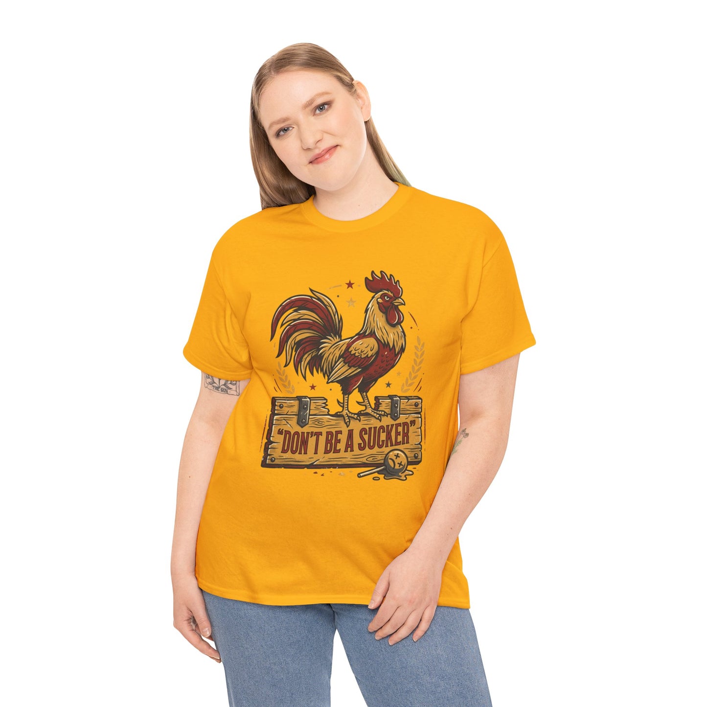 Rooster 'Don't Be a Sucker' Graphic Tee Printify