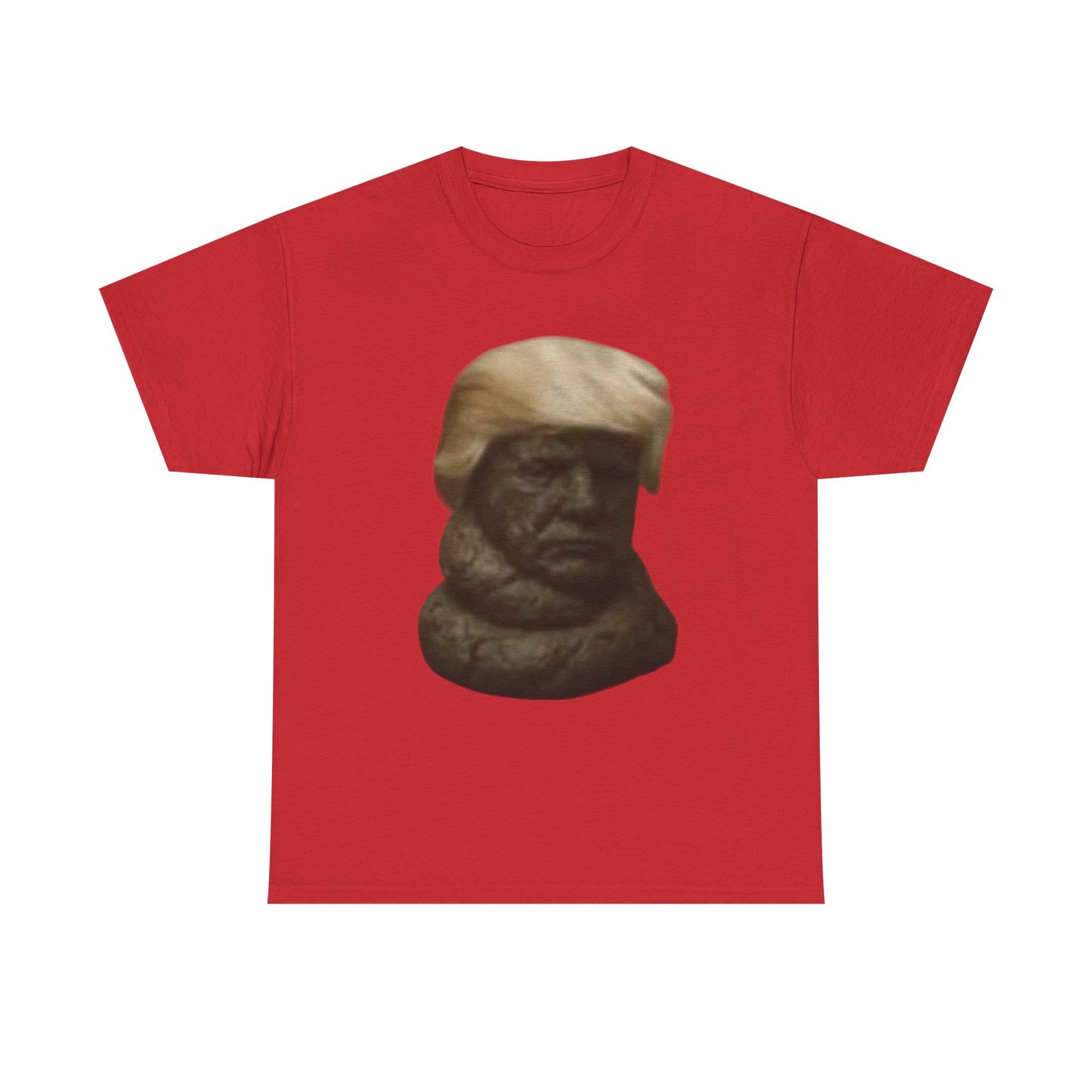 Graphic Tee — Bronze Bust Illustration T‑Shirt