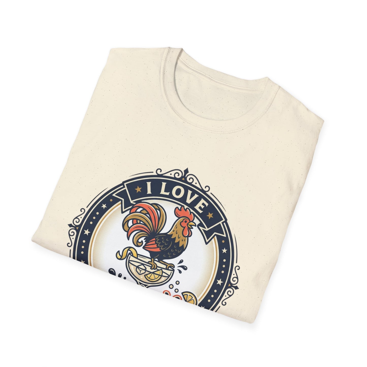 I Love Cocktales T-Shirt — Retro Rooster Cocktail Bar Tee