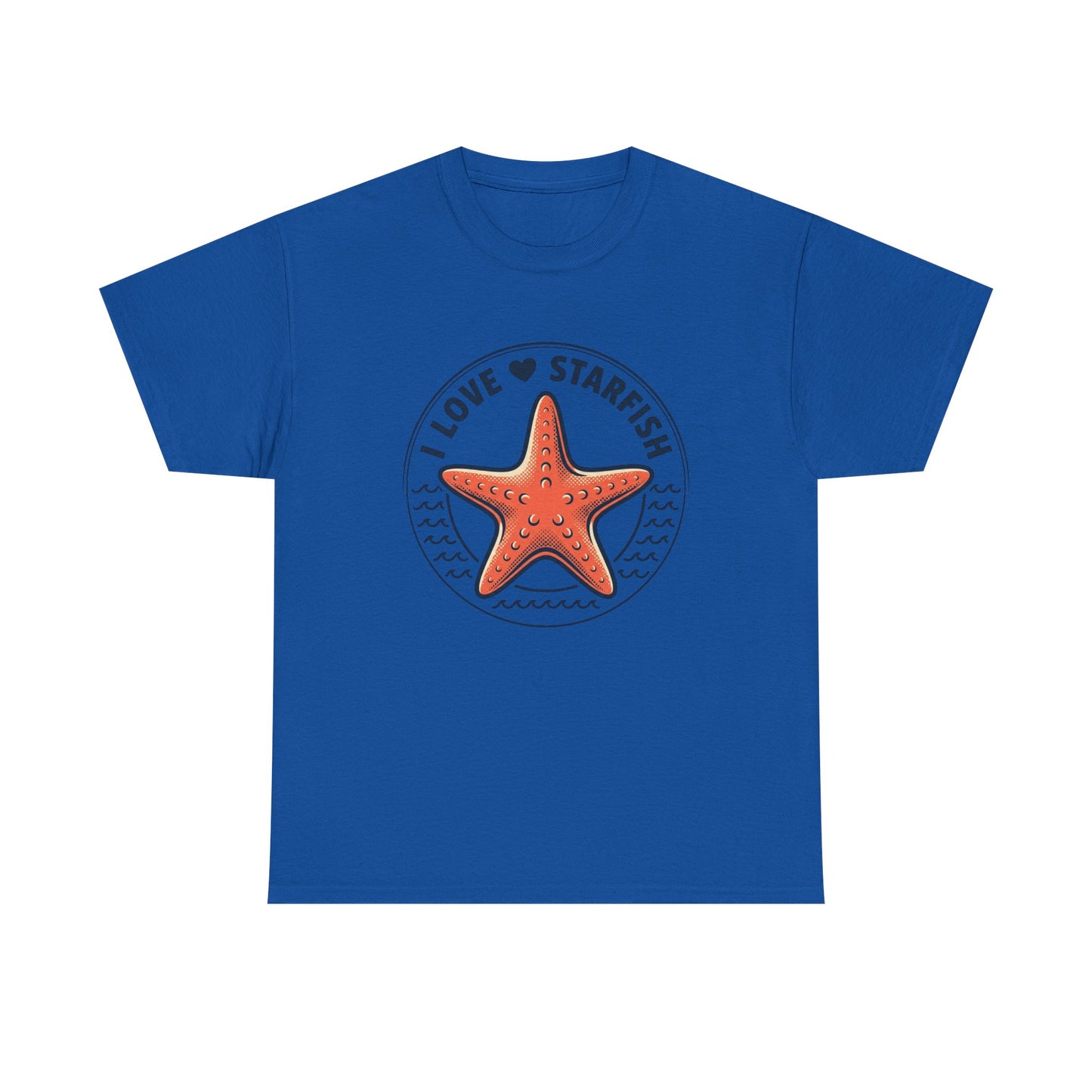 Starfish Tee — "I Love Starfish" Beach Graphic T-Shirt