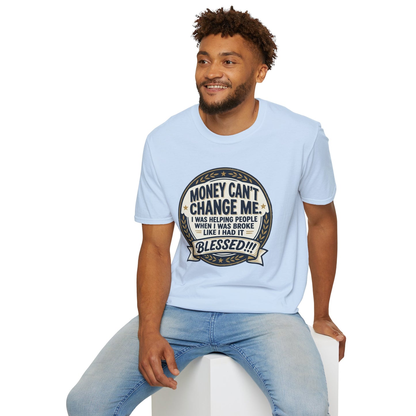 "Money Can't Change Me" Inspirational Vintage Graphic Tee