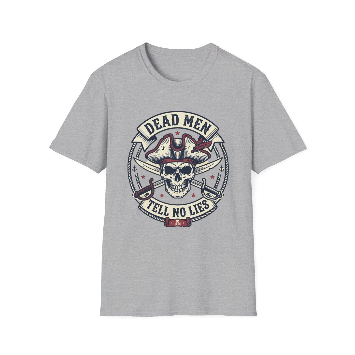 Pirate Skull Tee — "Dead Men Tell No Lies" Graphic T-Shirt