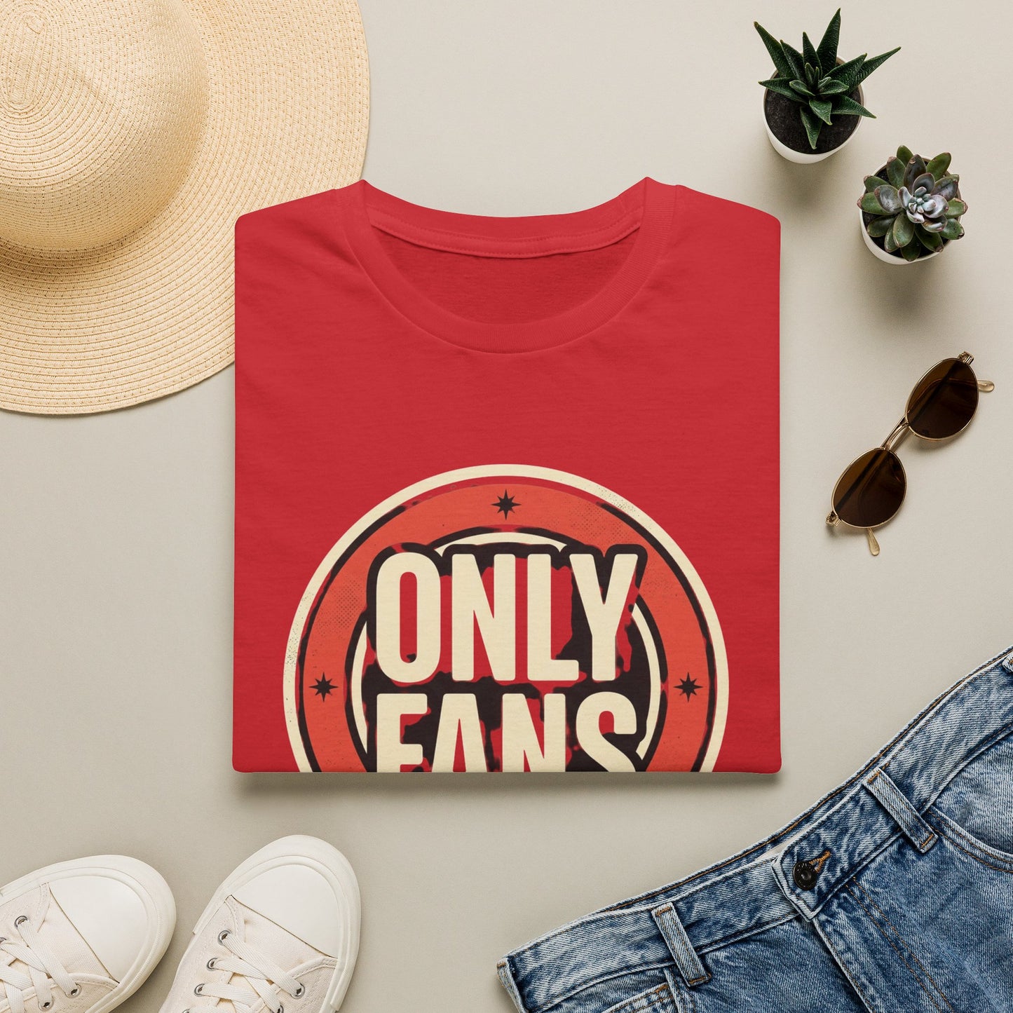 OnlyFans Logo Graphic T-Shirt — Retro Circle Design