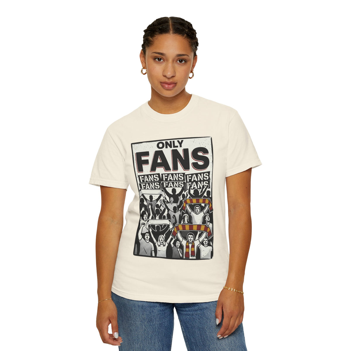Only Fans Crowd Graphic T-Shirt — Vintage Sports Fan Tee