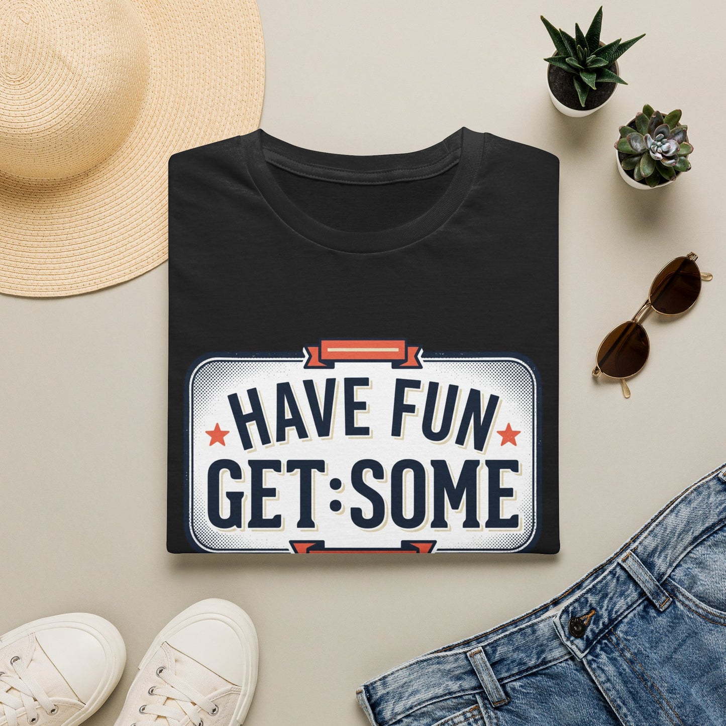 Have Fun Get Some T-Shirt — Retro Road Sign Graphic Tee