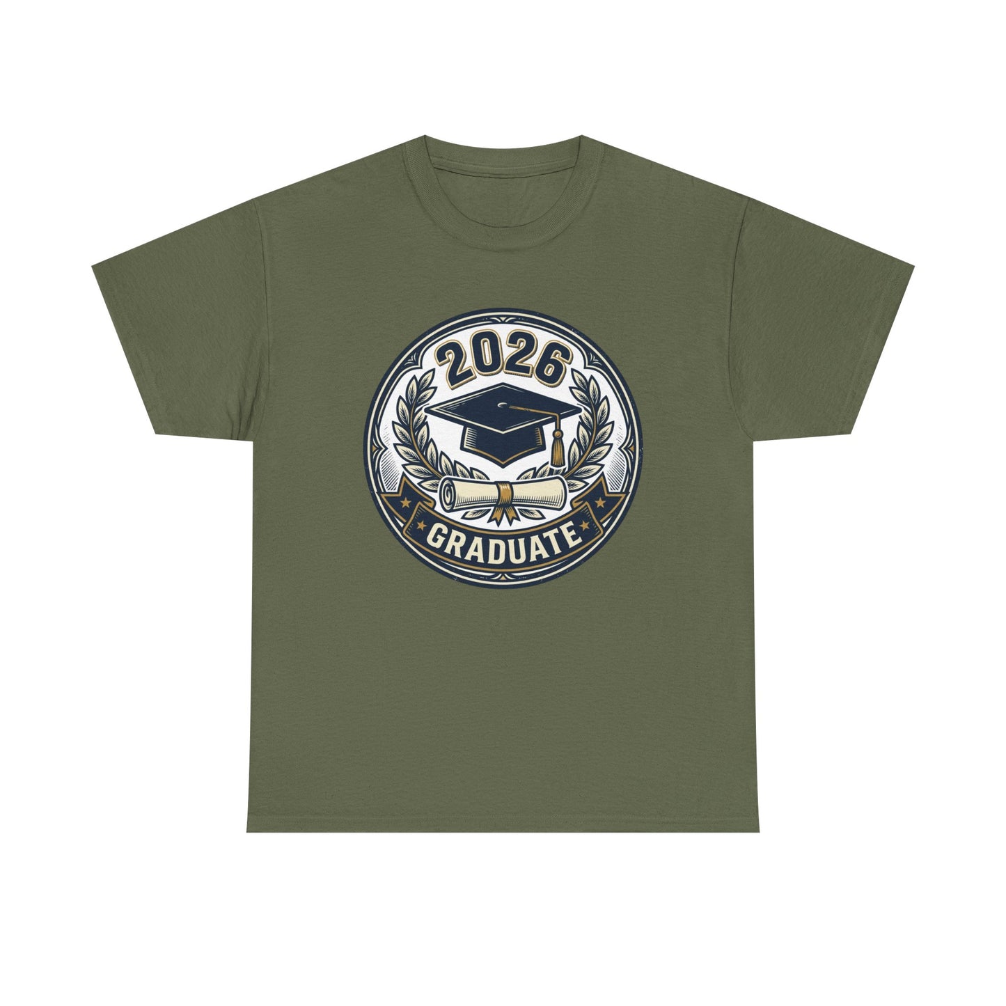 2026 Graduate T-Shirt — Graduation Cap Emblem Tee