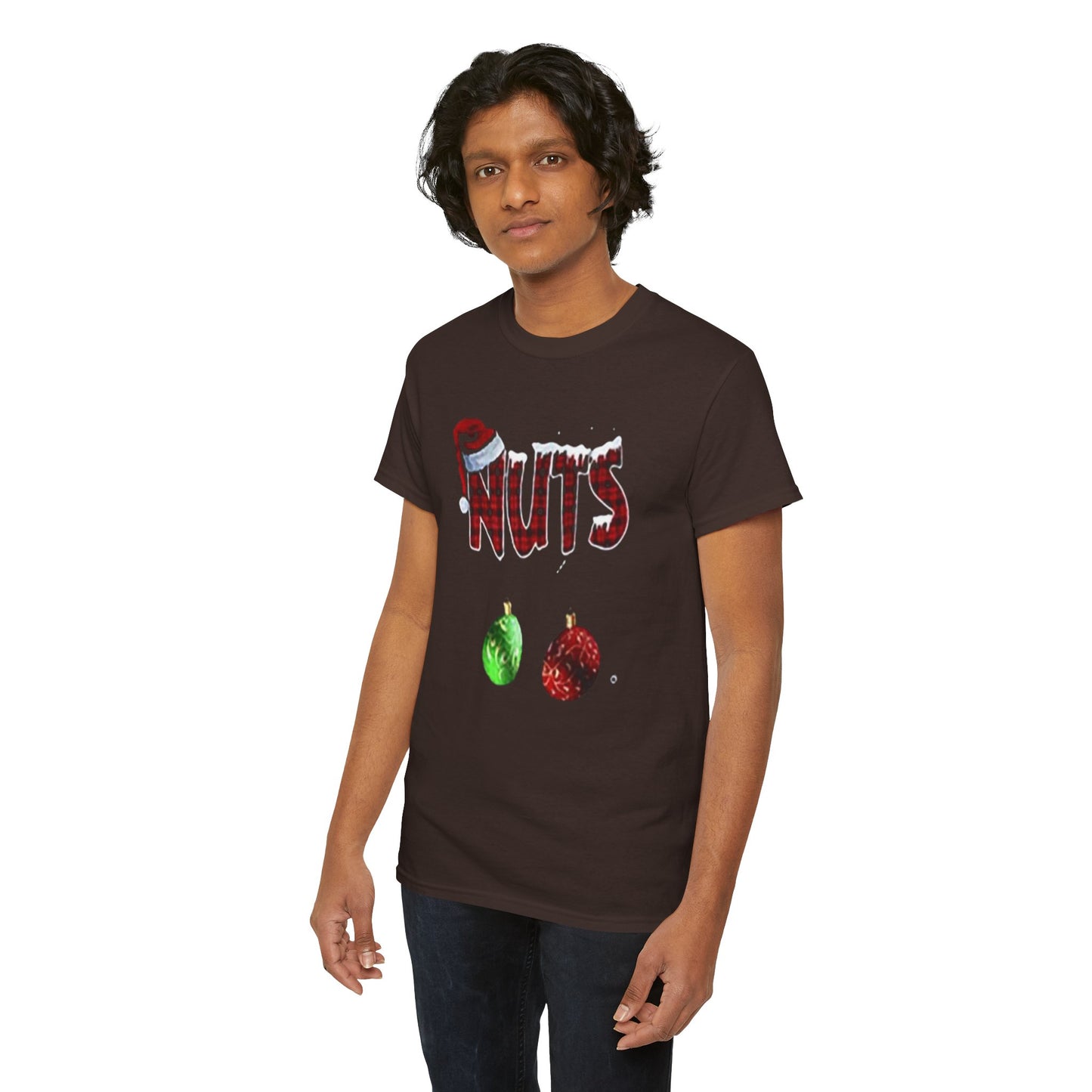 Holiday 'Nuts' Tee — Funny Christmas Ornament Graphic T-Shirt Printify