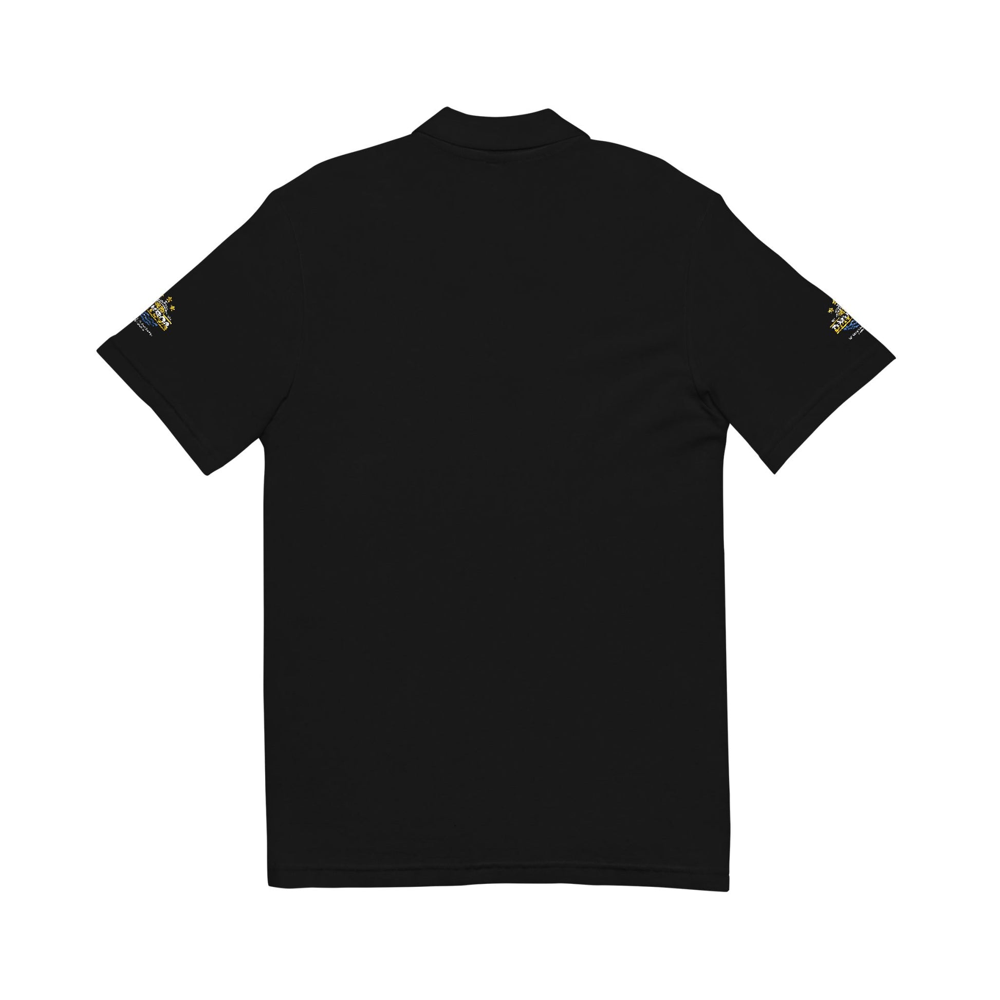 DMVBOA Embroidered Crest Polo Shirt — Classic Black Club Logo Printify