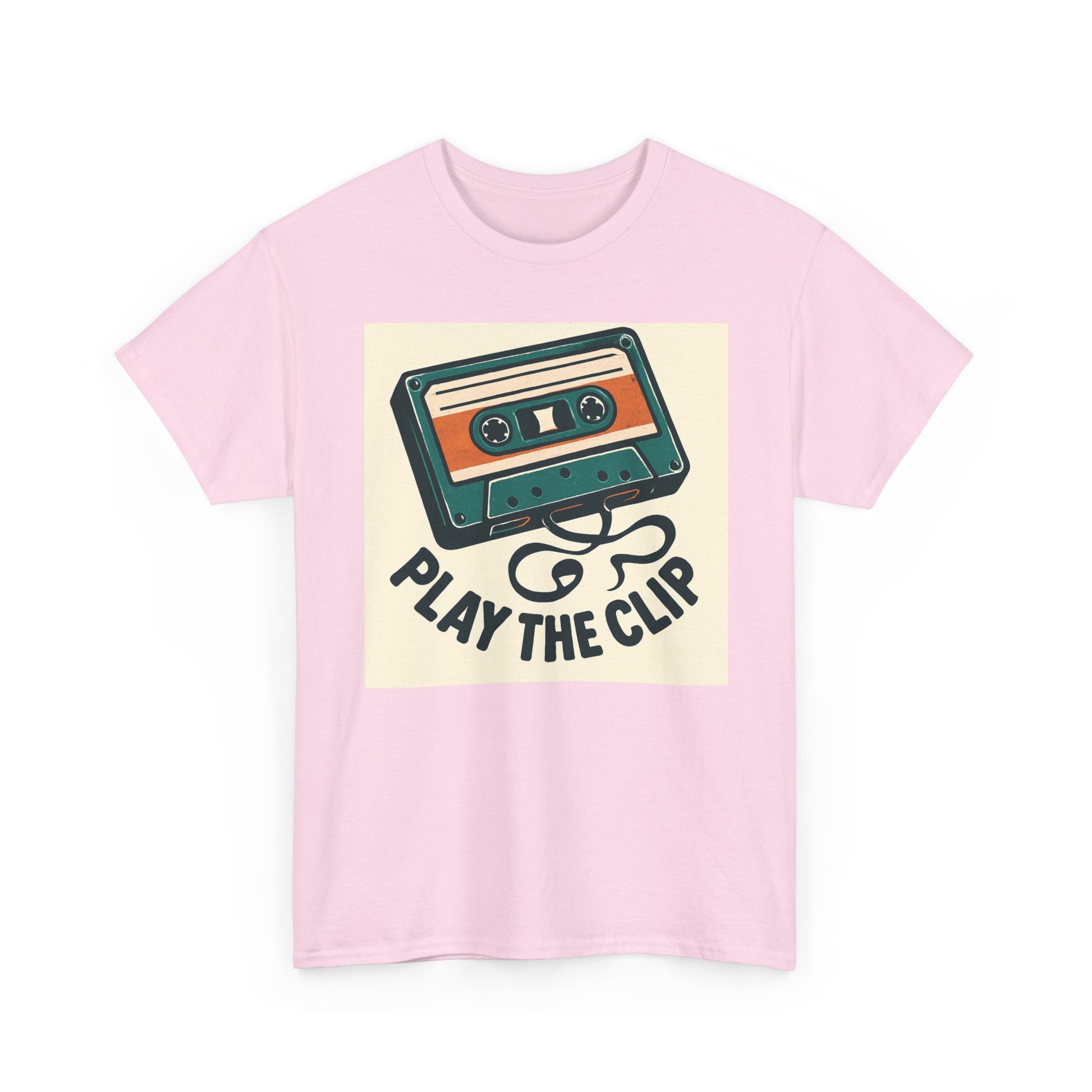 Cassette Tape 'Play the Clip' T-Shirt — Retro Music Tee Printify