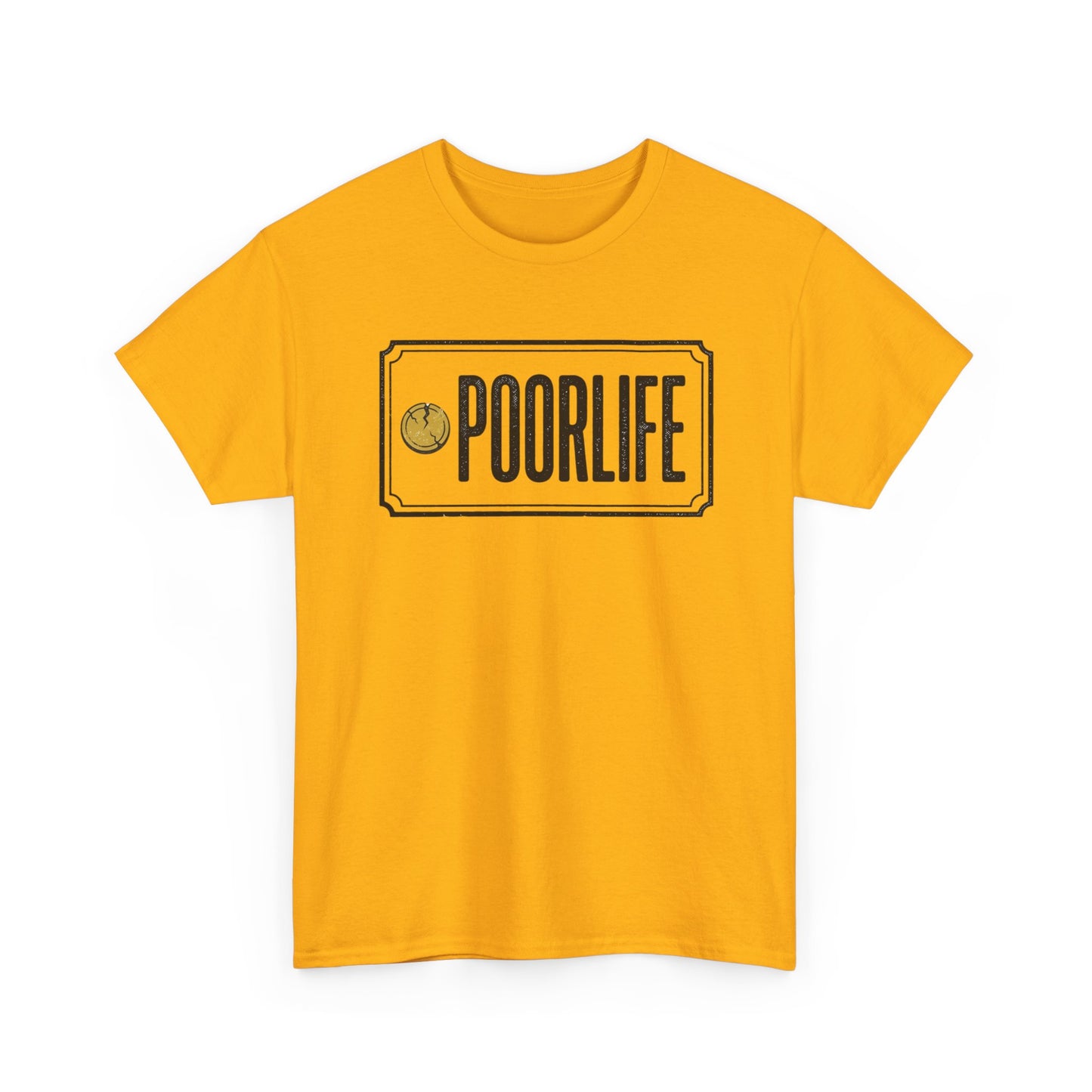 'Poor Life' Vintage Coin Graphic Tee