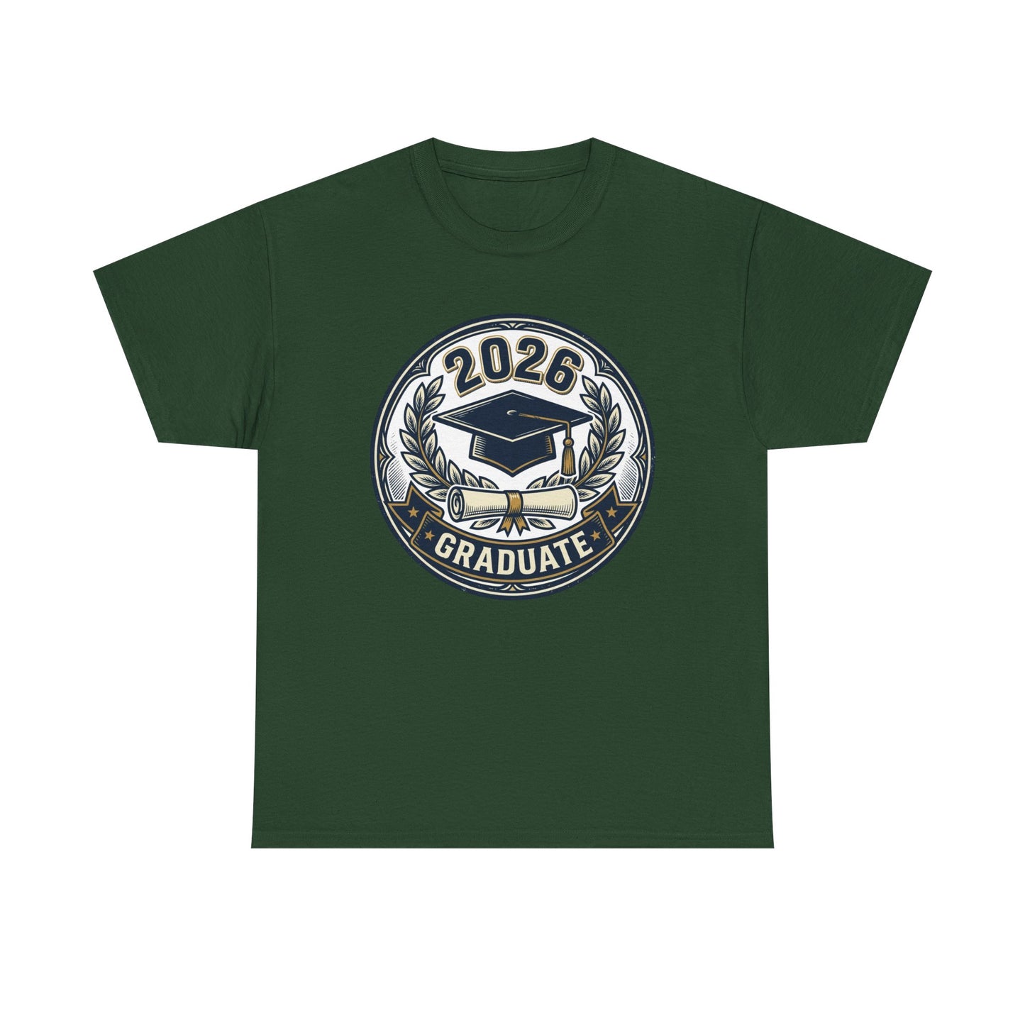 2026 Graduate T-Shirt — Graduation Cap Emblem Tee