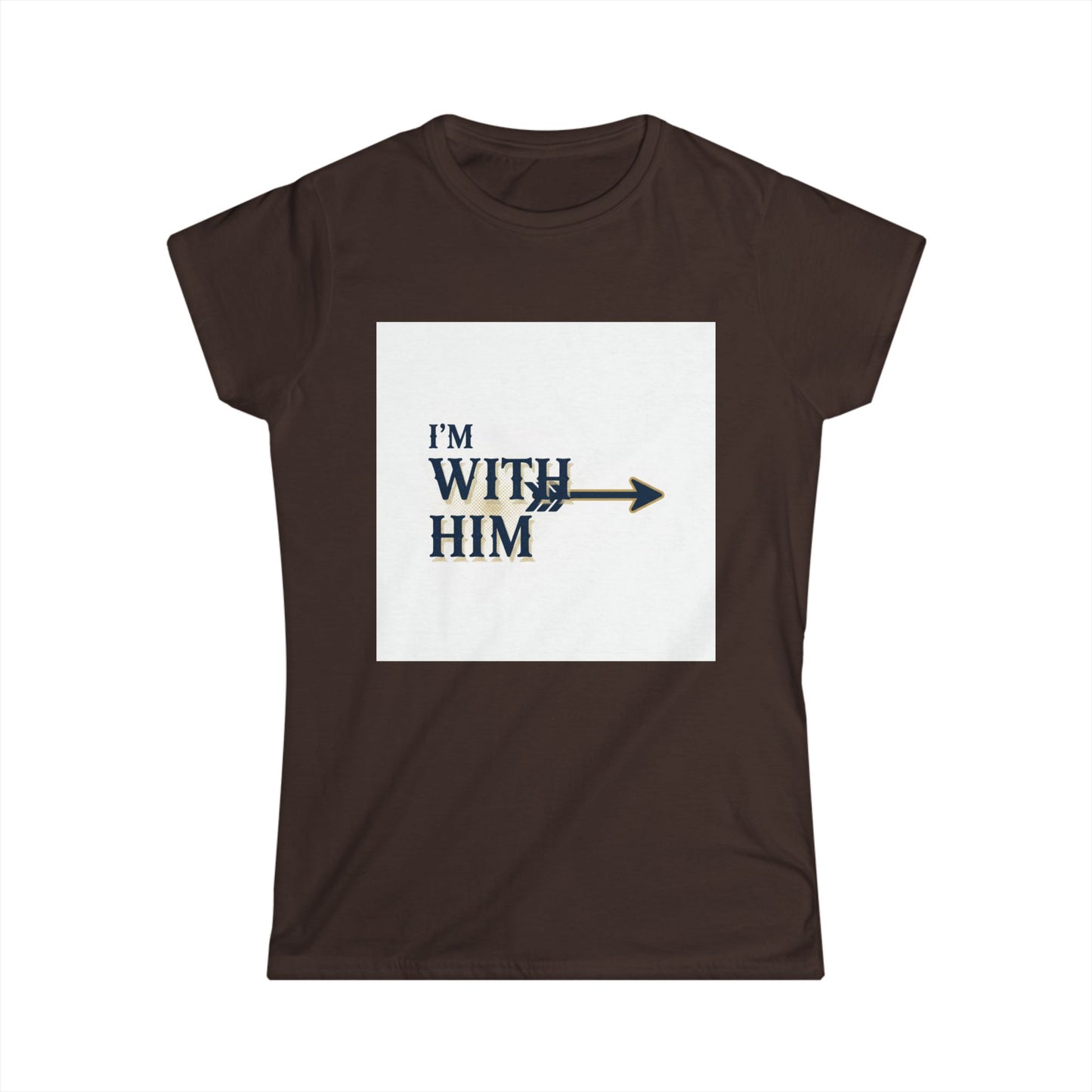 I'm With Him Arrow Tee — Women's Couple T-Shirt