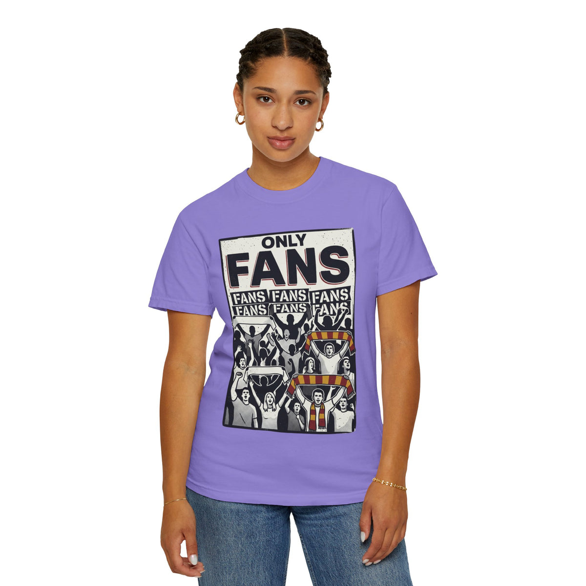 Only Fans Crowd Graphic T-Shirt — Vintage Sports Fan Tee