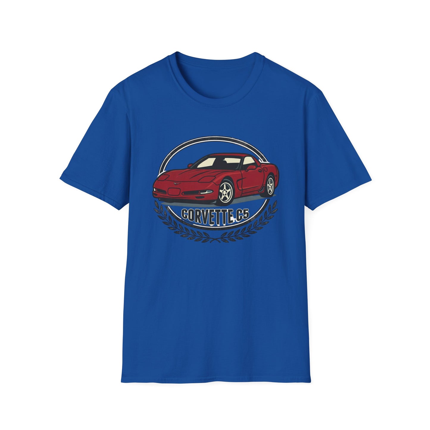Corvette C5 T-Shirt – Classic Red Sports Car Crewneck for Car Enthusiasts