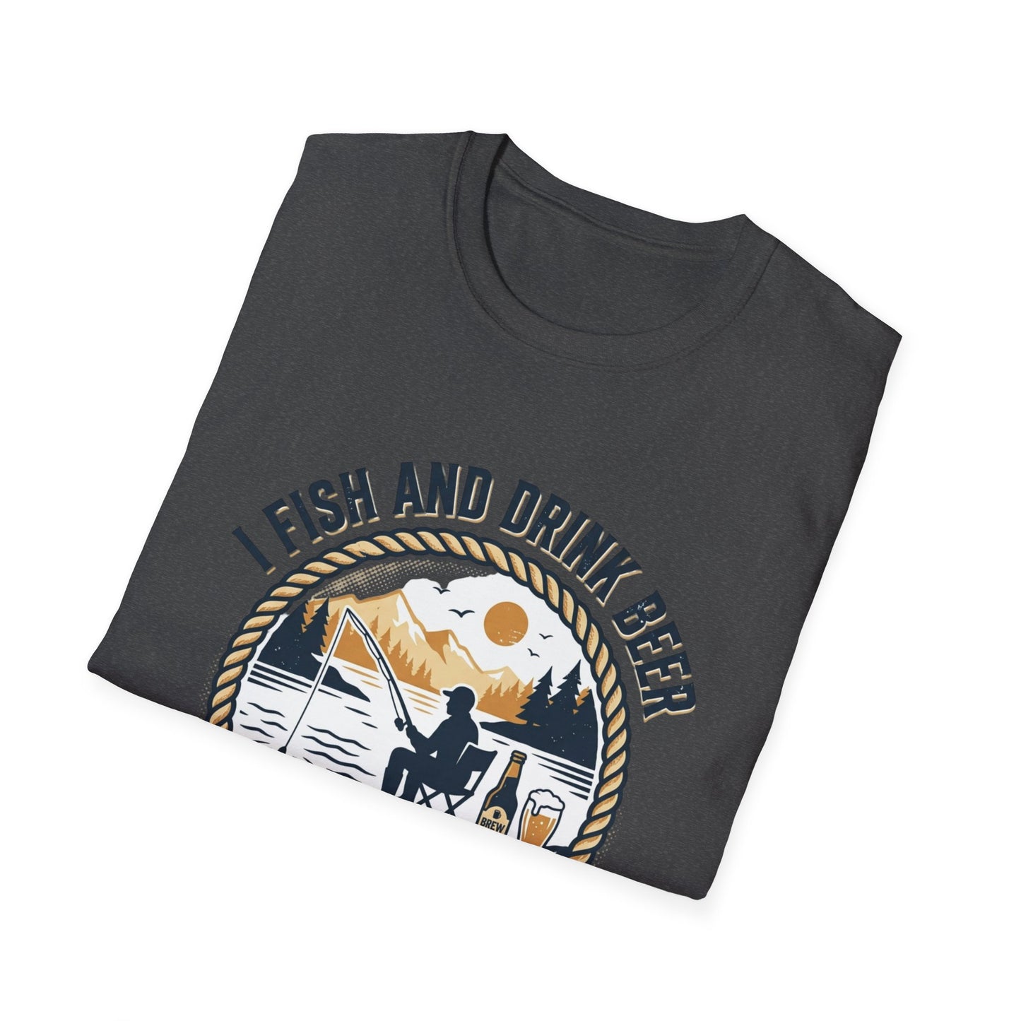 Fishing & Beer T-Shirt — "I Fish and Drink Beer" Relax & Cast Graphic Tee