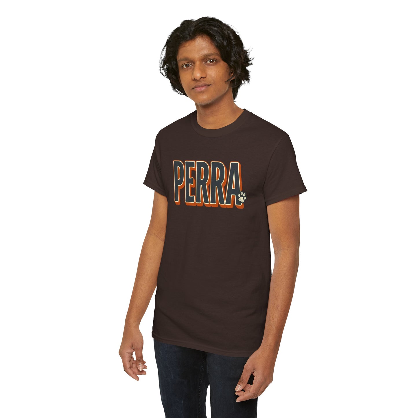 Perra Graphic Tee – Bold Retro Lettering T-Shirt