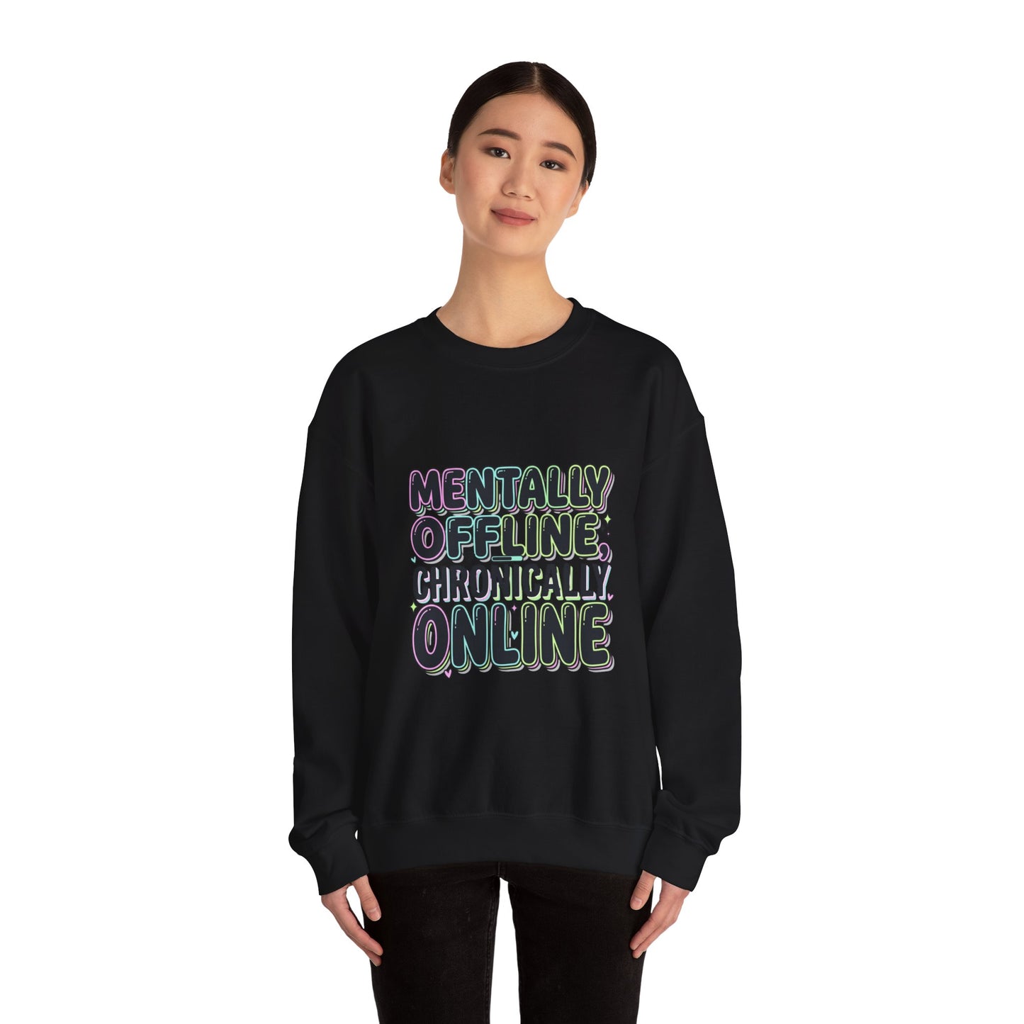 Mentally Offline Unisex Heavy Blend™ Crewneck Sweatshirt