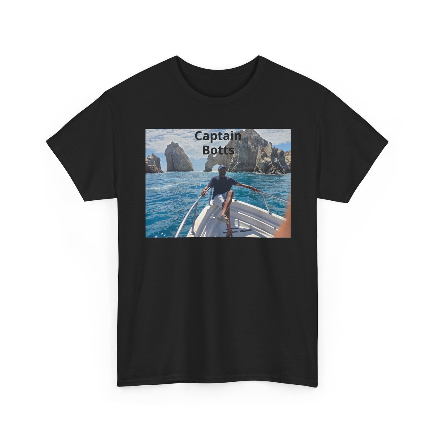 Larry T-Shirt — "Captain Botts" Boat Photo Graphic Tee | Nautical Vacation Crew Shirt