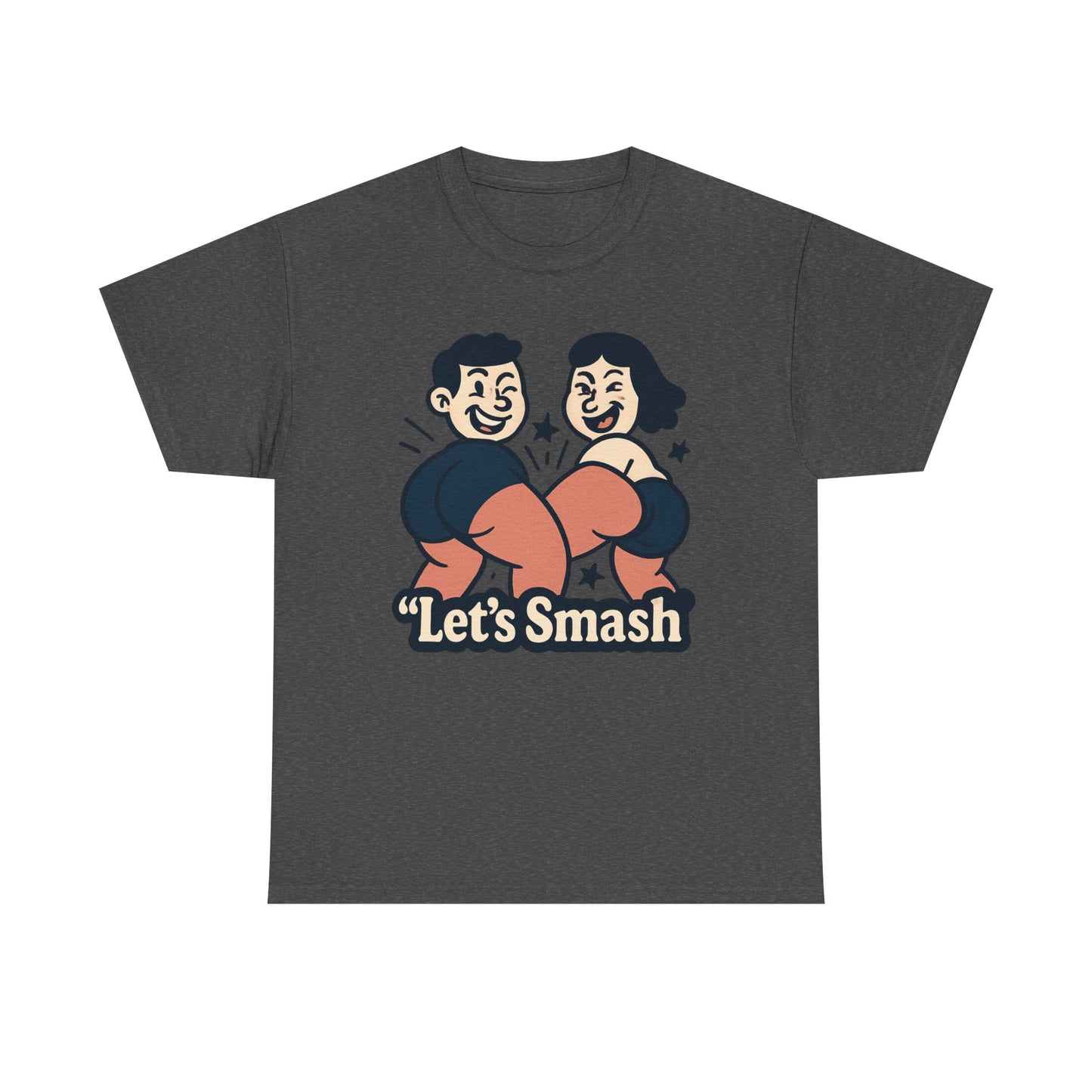 Let's Smash Tee — Retro Couples Valentine's T-Shirt