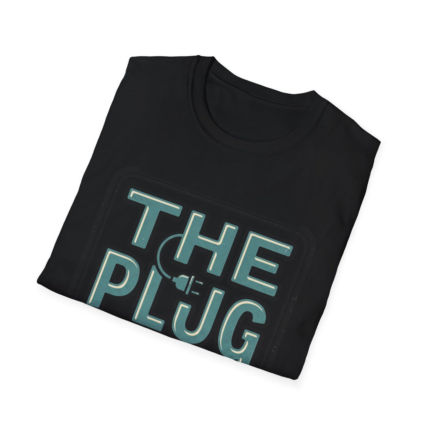 The Plug Graphic T-Shirt — Retro Power Cord Logo Tee