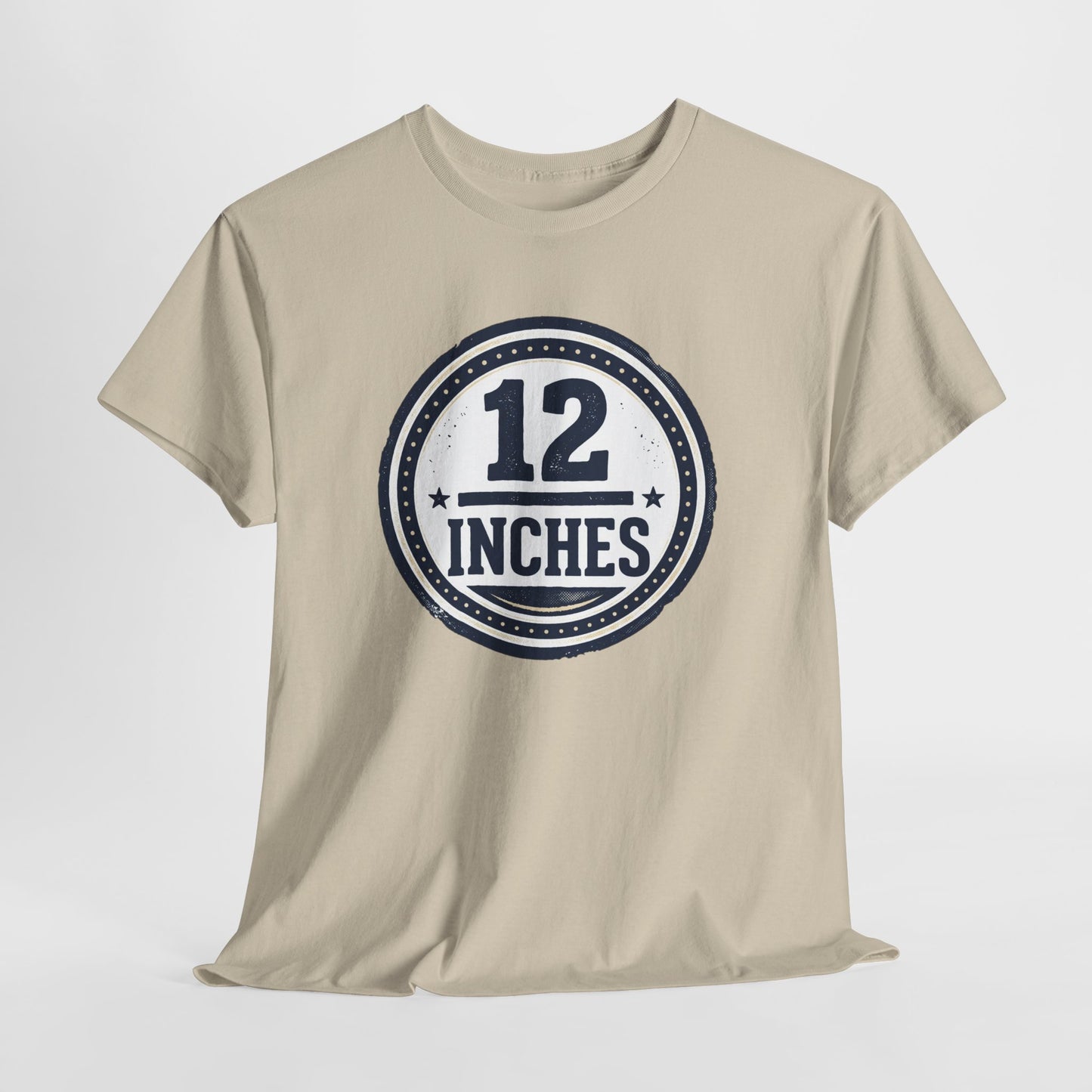 12 Inches Badge T-Shirt — Vintage Stamp Graphic Tee