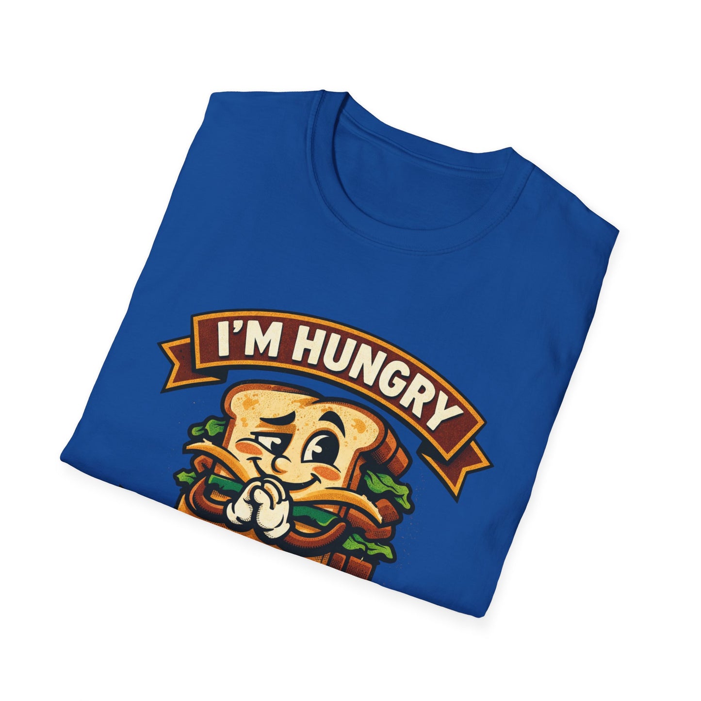 I'm Hungry Burger Graphic T-Shirt — "Do You Feel Buying Me Some Food?" Funny Foodie Tee