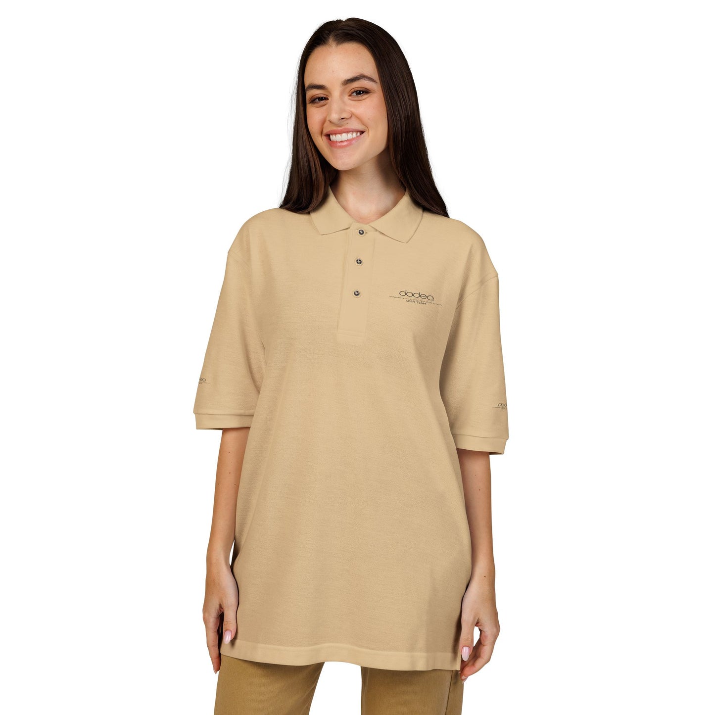SPAM Embroidered Minimal Logo Polo Shirt — Classic Casual Work & Golf Tee