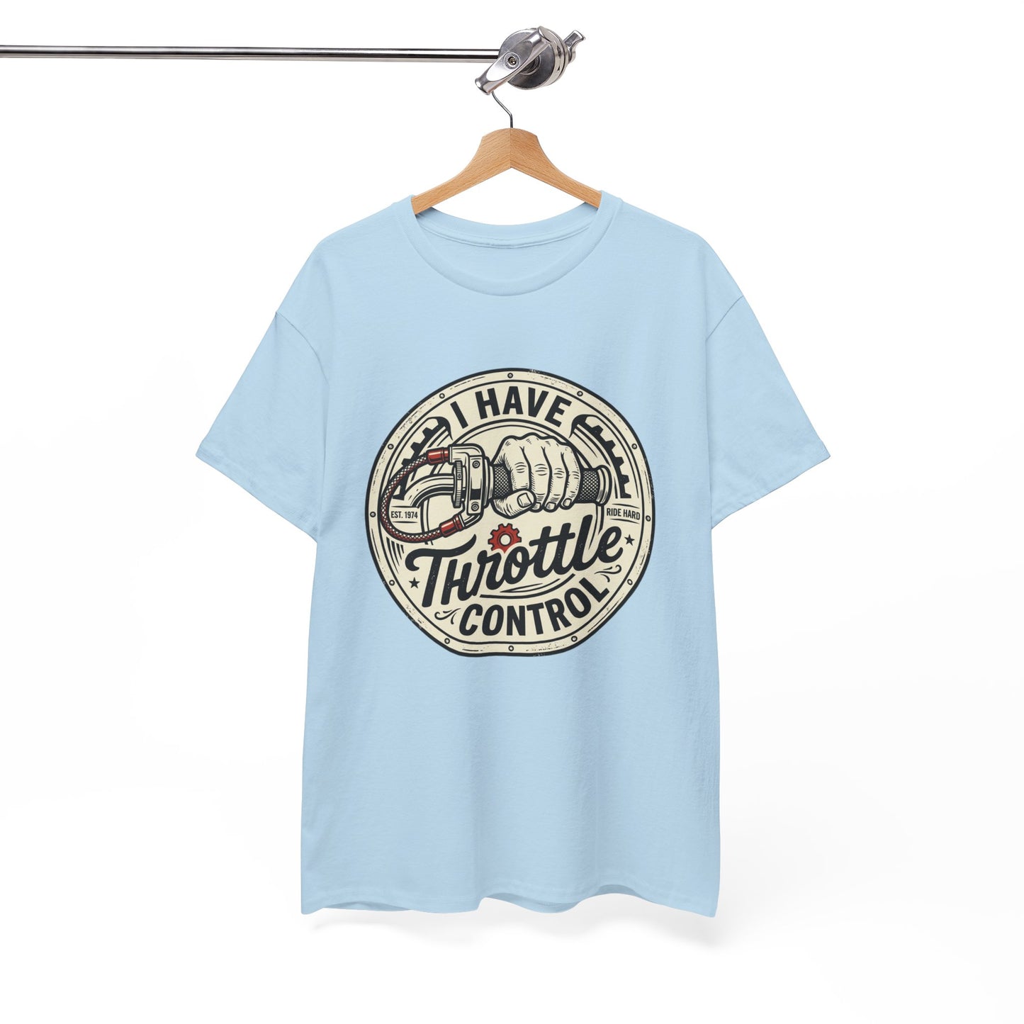 Throttle Control T-Shirt — "I Have Throttle Control" Vintage Motorcycle Tee