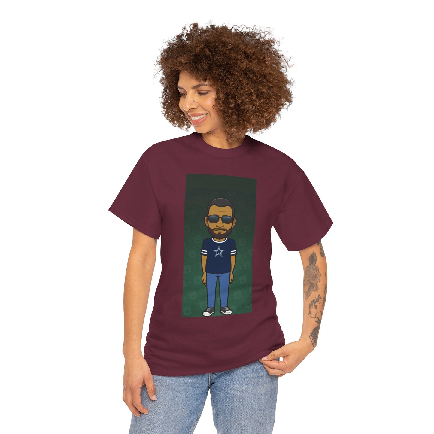 Cartoon Guy Graphic Tee — Personalized Avatar Shirt Printify