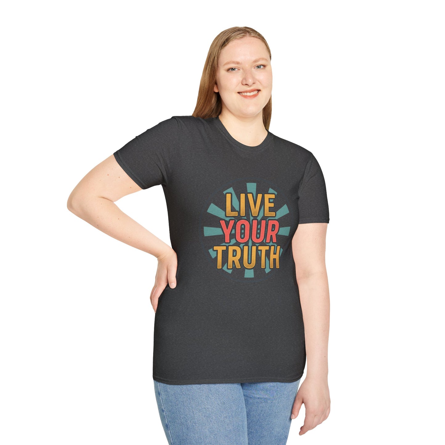 Live Your Truth T-Shirt — Retro Inspirational Graphic Tee
