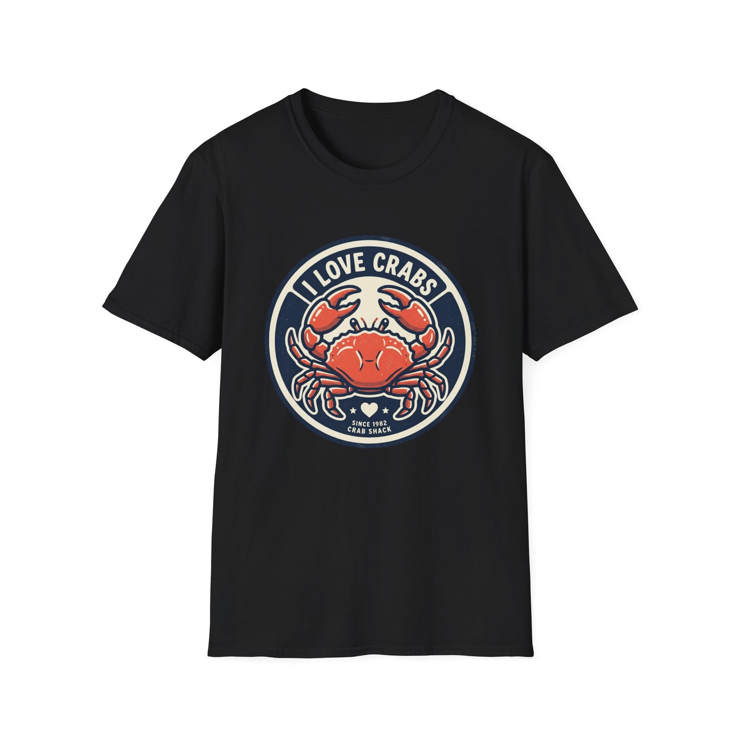 Crab Lover T-Shirt — I Love Crabs Vintage Seafood Graphic Tee