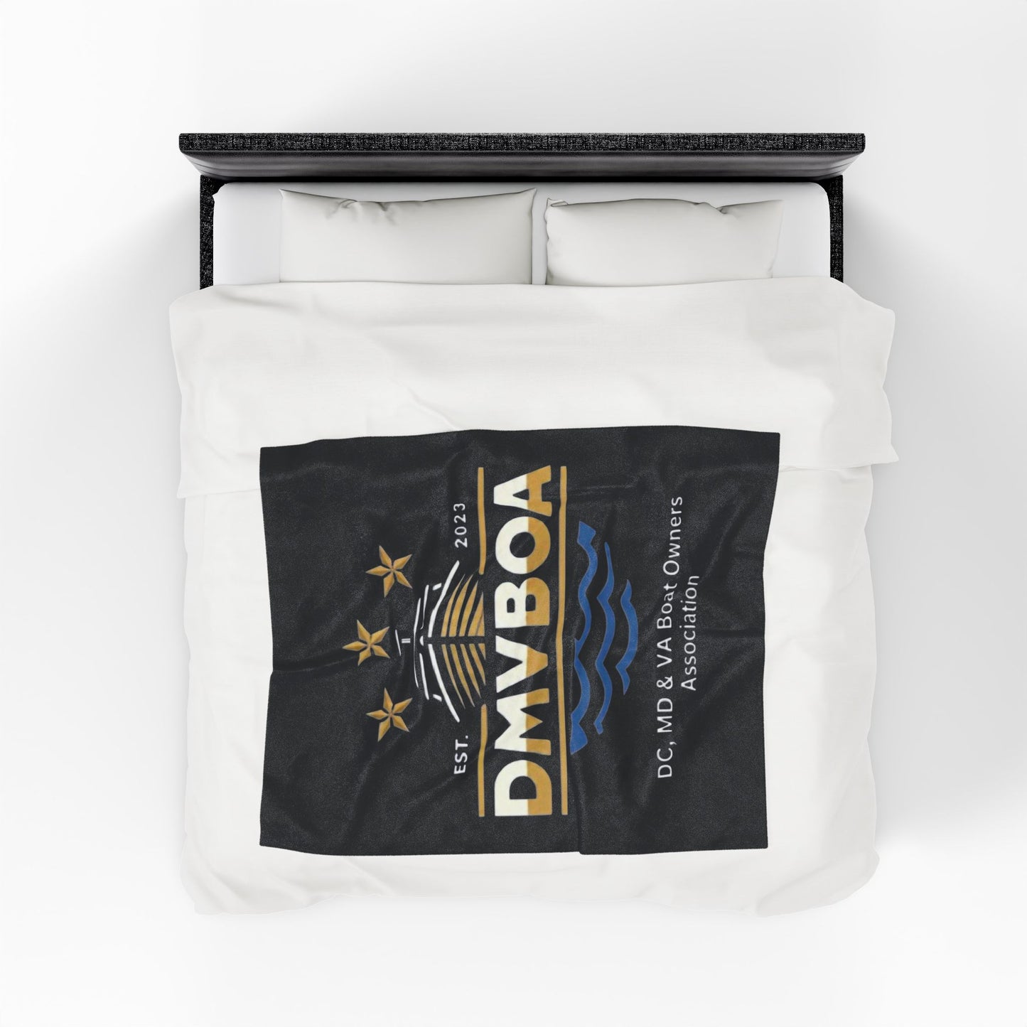 DMVBOA Velveteen Plush Blanket — DC/MD/VA Boat Owners Association Cozy Throw (Est. 2023)