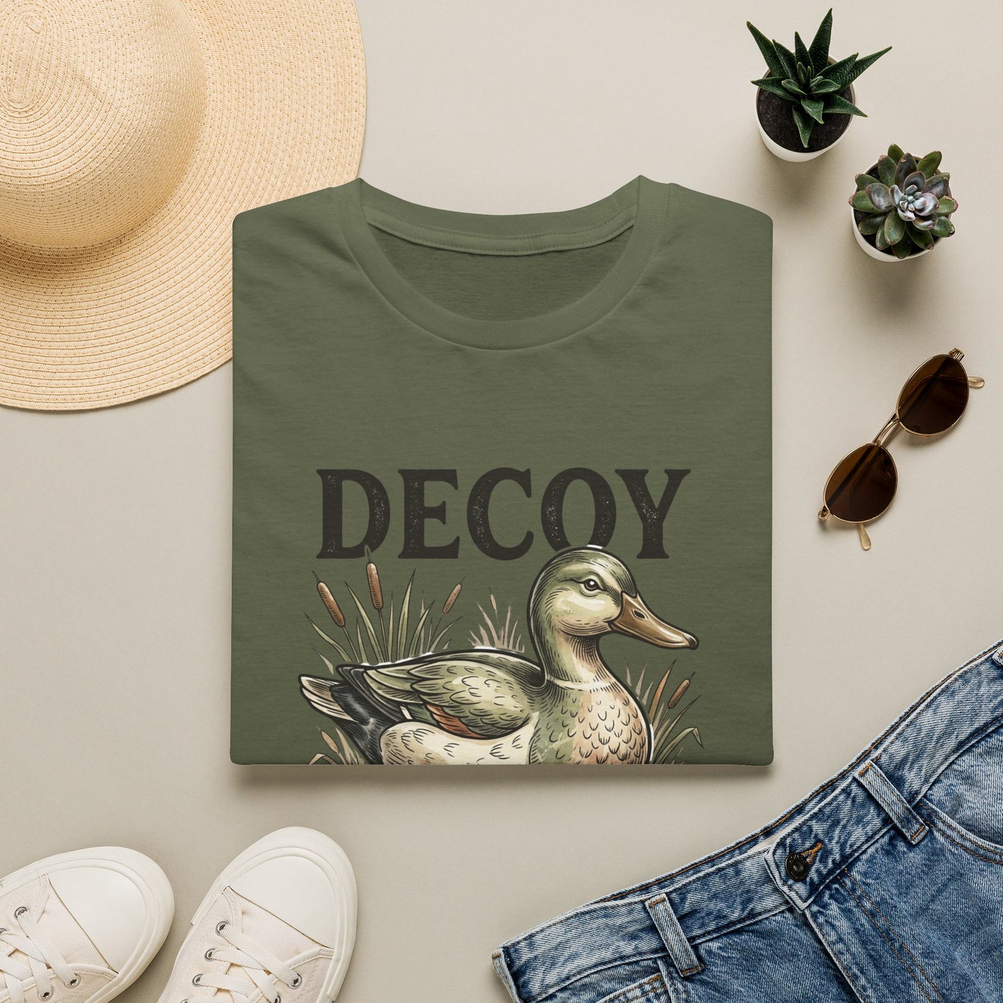 Decoy Duck T-Shirt — "Decoy for Cheaters" Vintage Waterfowl Tee
