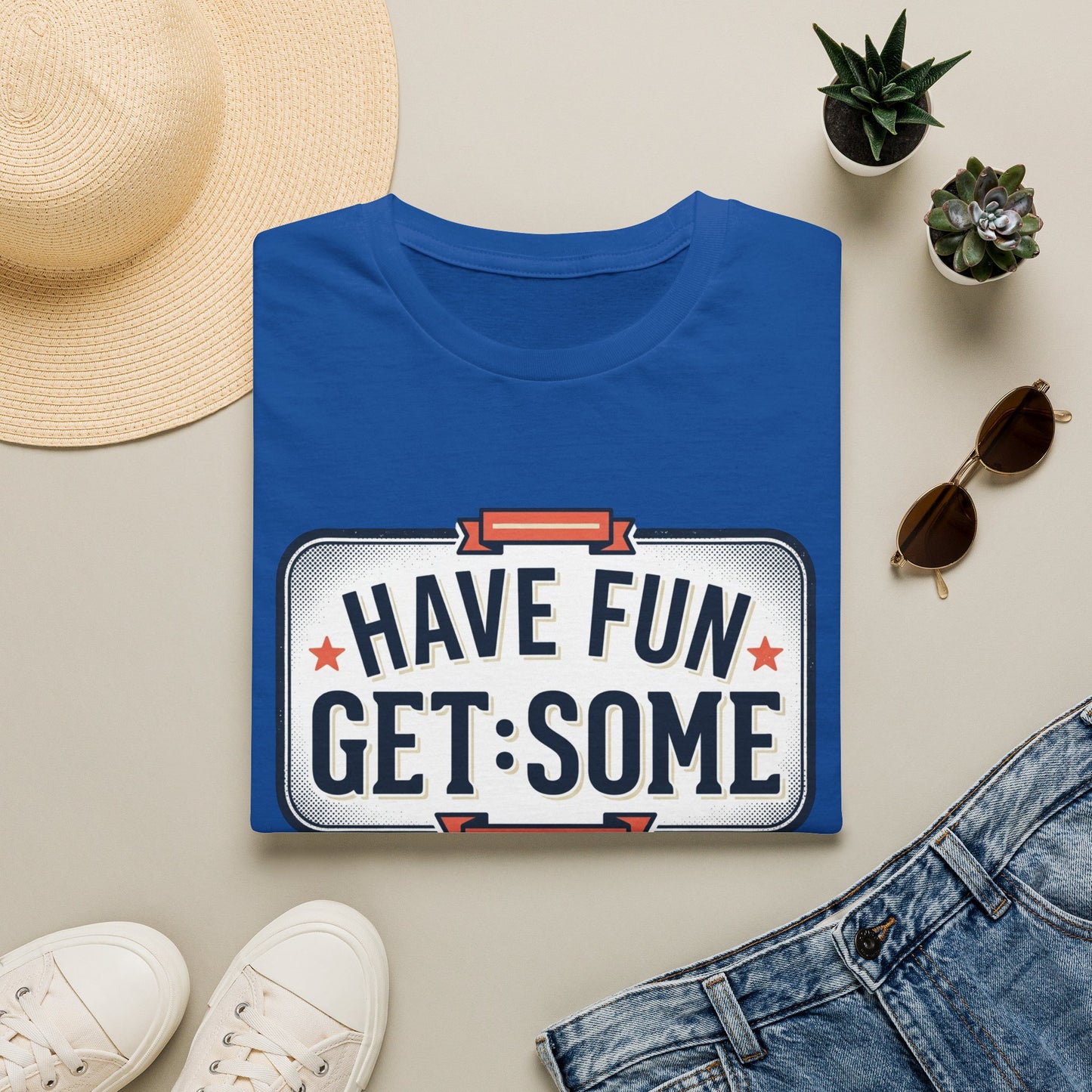 Have Fun Get Some T-Shirt — Retro Road Sign Graphic Tee