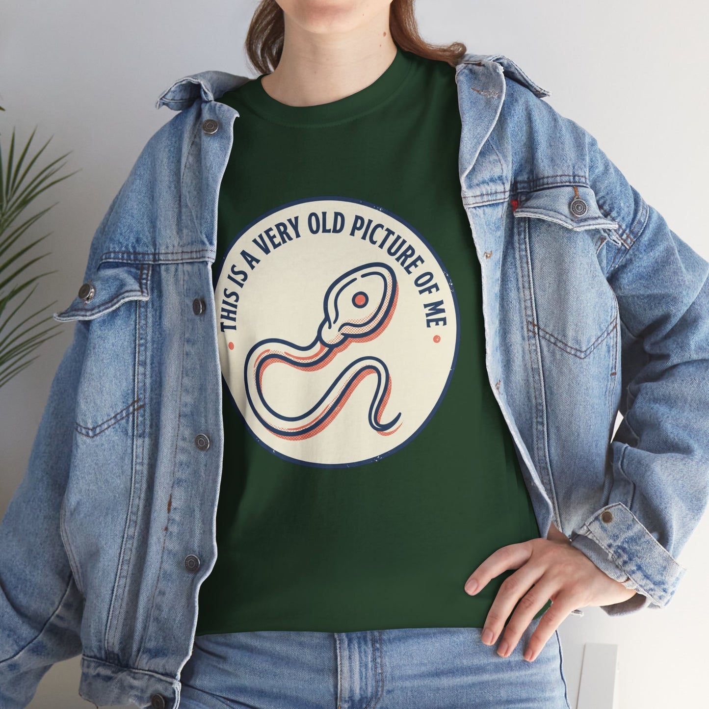 "This Is A Very Old Picture Of Me" Retro Snake Graphic Tee