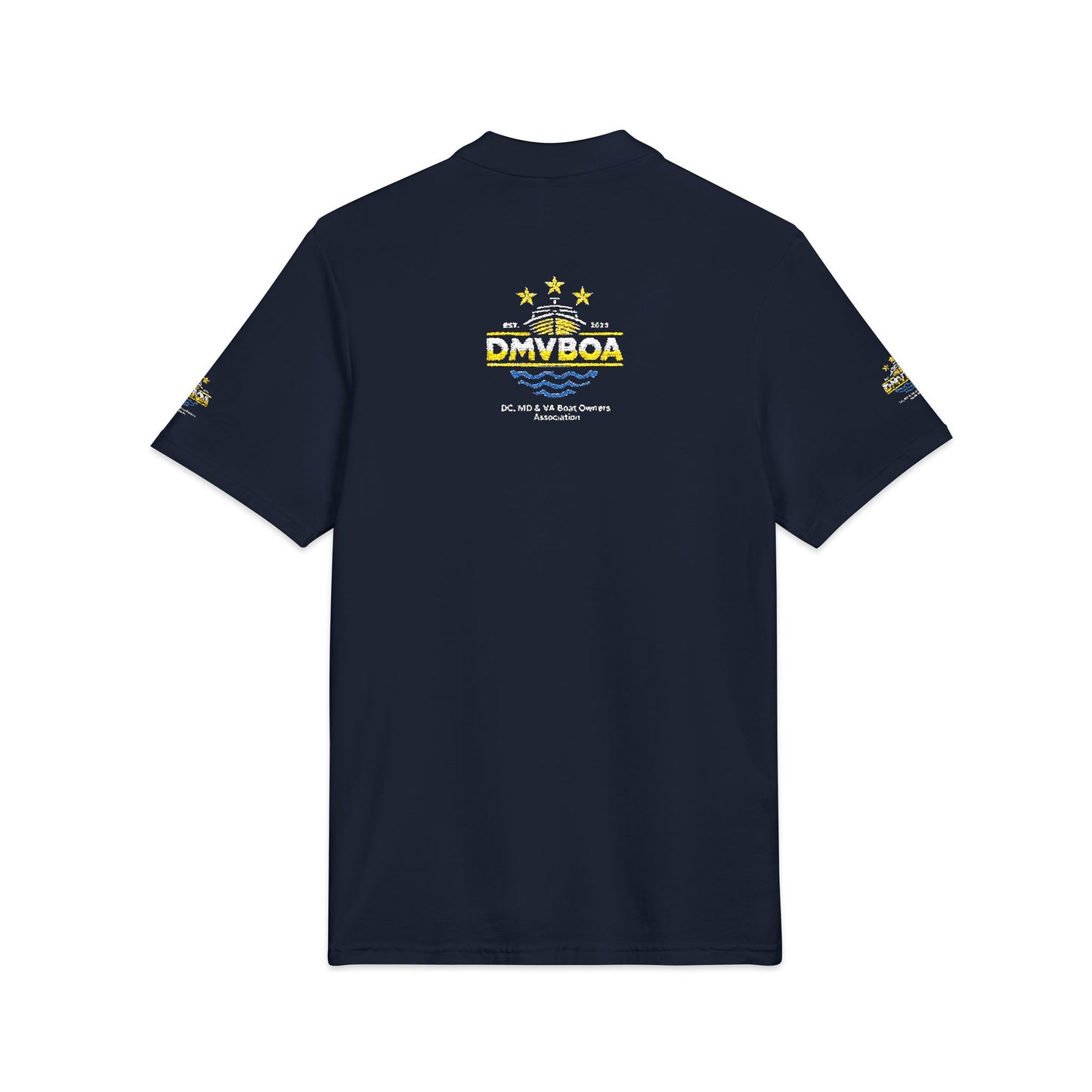 Unisex Pique Polo Shirt (Embroidery) Front and Back