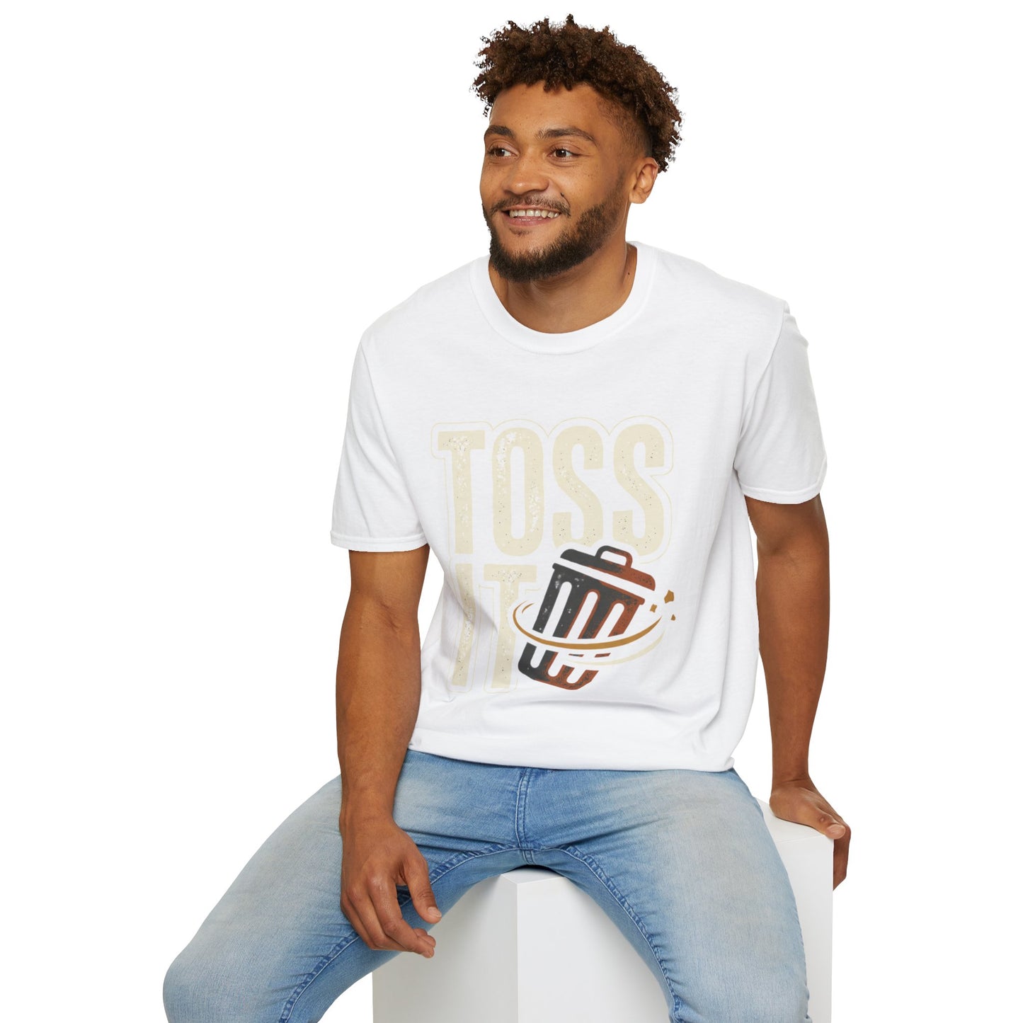 Toss It Graphic T‑Shirt — Casual Recycling / Trash Toss Tee