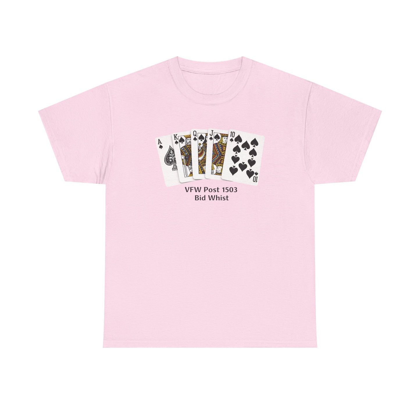 Bid Whist Card Tee — VFW Post 1501 Poker Night T-Shirt