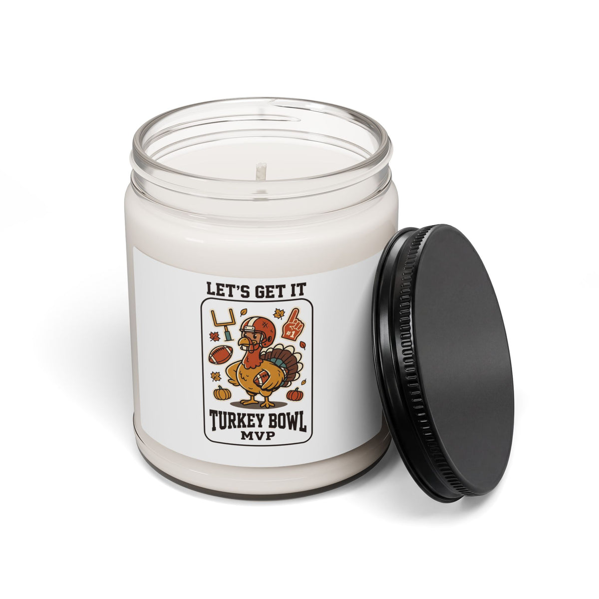 Turkey Bowl MVP Candle | Thanksgiving, Pumpkin Spice Soy Candle