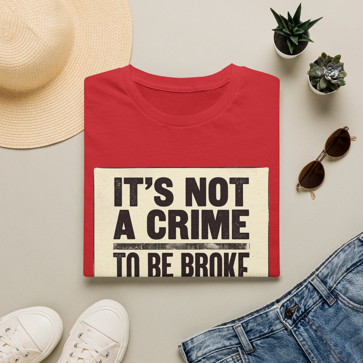 It's Not a Crime to Be Broke T-Shirt