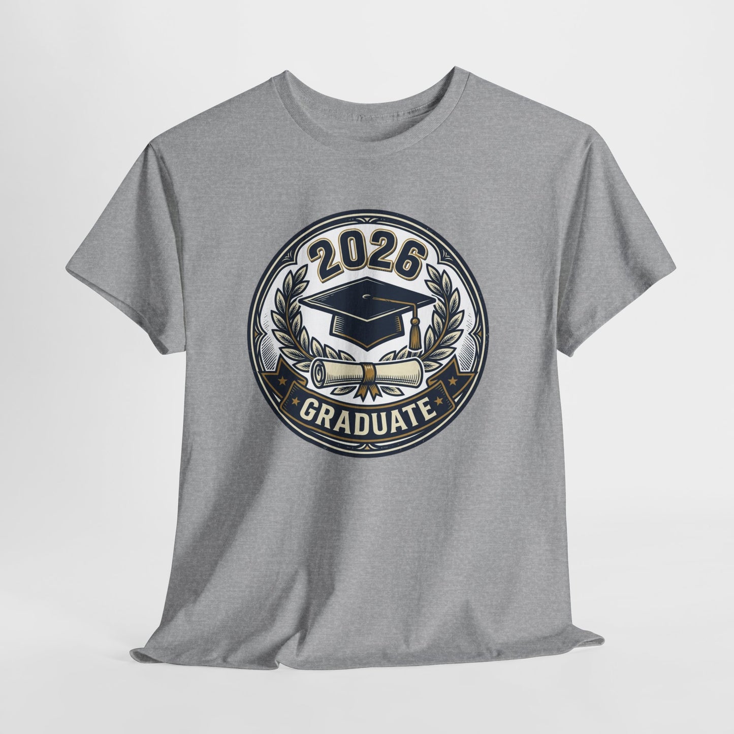 2026 Graduate T-Shirt — Graduation Cap Emblem Tee
