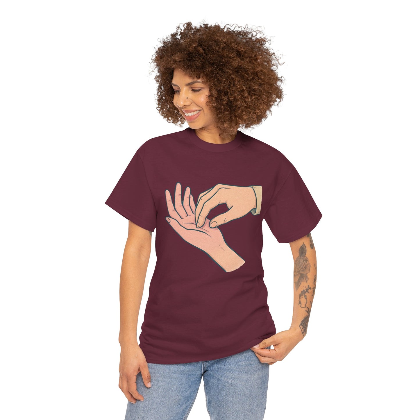 T-Shirt - Gentle Palm Reading Illustration Tee