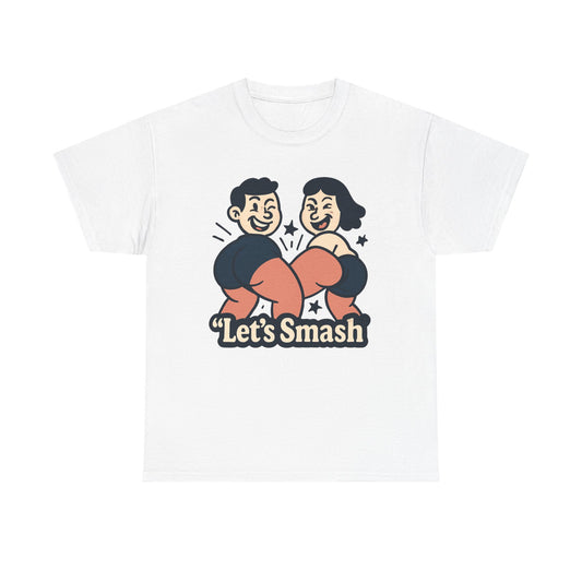 Let's Smash Tee — Retro Couples Valentine's T-Shirt
